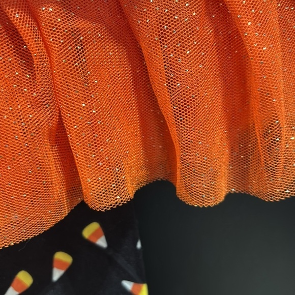 btween 2 pc.Sequin Sparkle Unicorn long sleeve, net ruffle,candy corn leggings - Picture 3 of 5